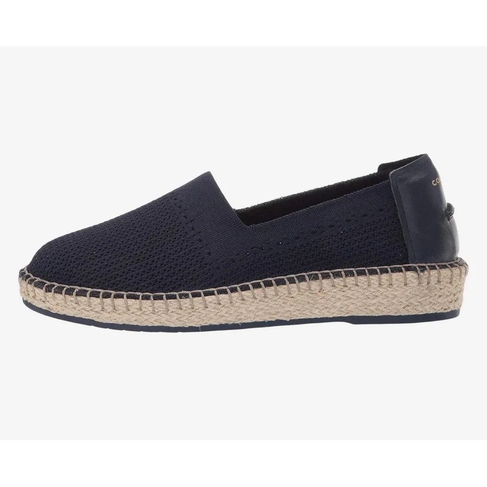 Cole Haan Women's Navy Blue Cloudfeel Stitchlite Espadrille Loafer Size 8.5 NWOT